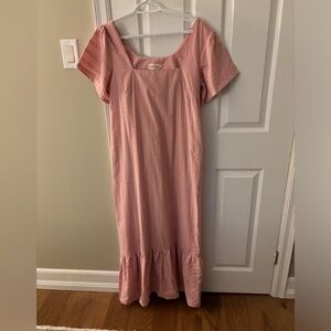 BNWOT Harly Jae Esmé Dress in Pink Eyelet Embroidery